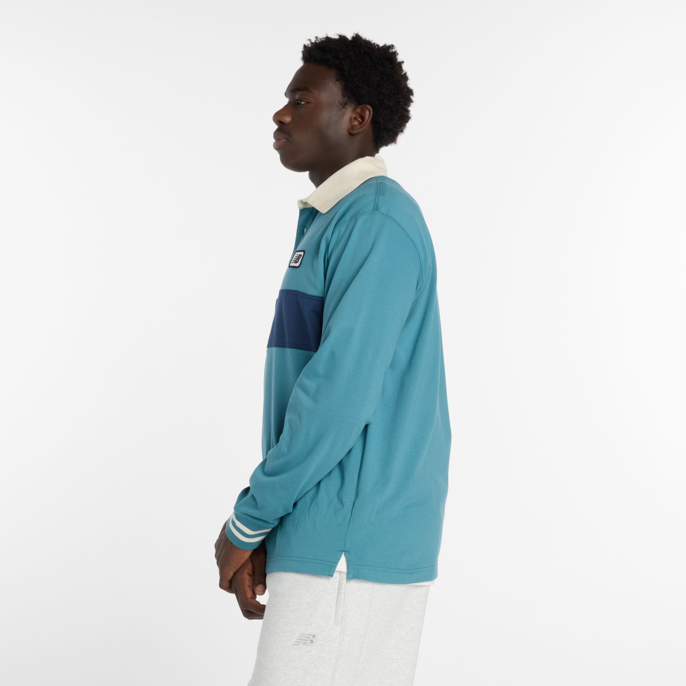 

New balance Футболка 'Rugby' в синем, небесно-голубом цвете