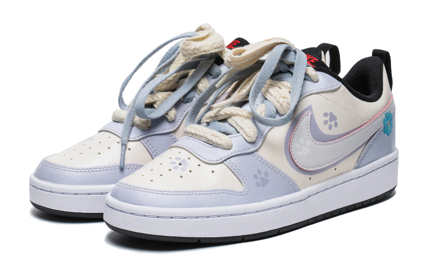 

Кроссовки Nike Skateboard Shoes Women's Low-Top White Purple