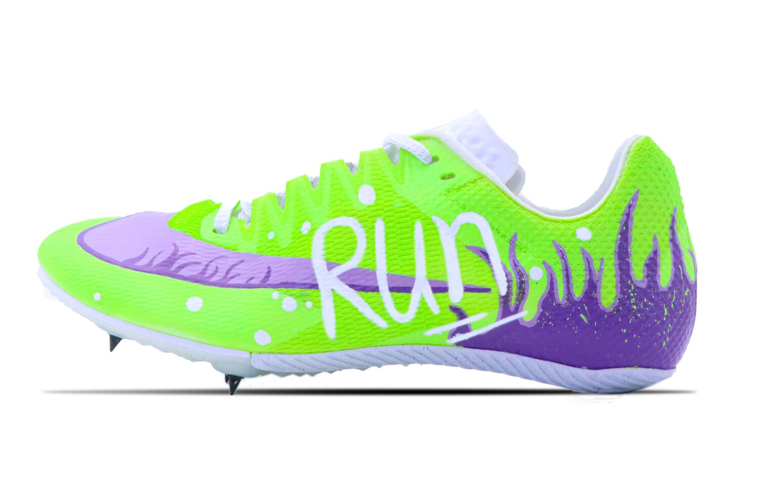 

Кроссовки Zoom Rival Running унисекс с низким верхом фиолетово-зеленые Nike