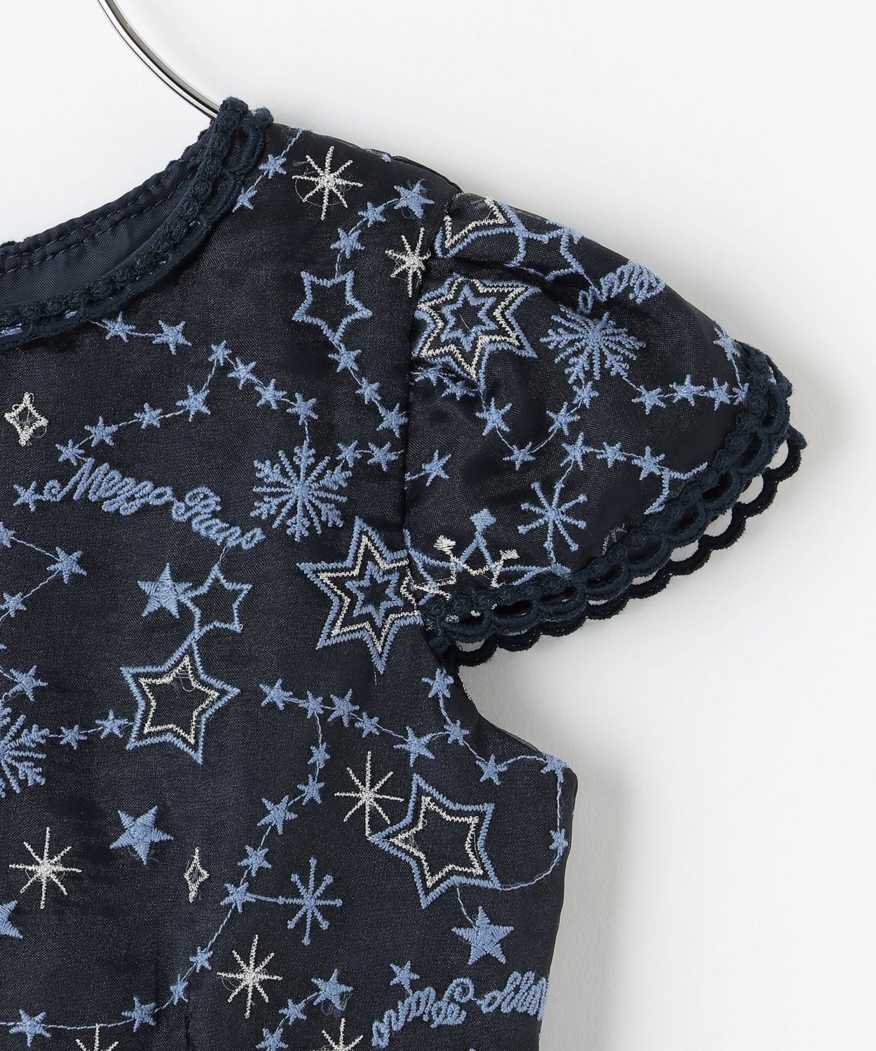 Платье с вышивкой «Мерцающая звезда» Mezzo piano, Navy blue — фото 4