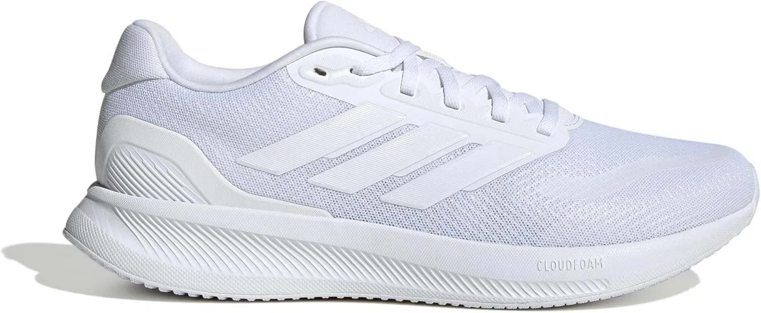 Мужские беговые кроссовки Adidas Runfalcon 5 Wide, 2-Ftwr White Ftwr White Core Black — фото 3