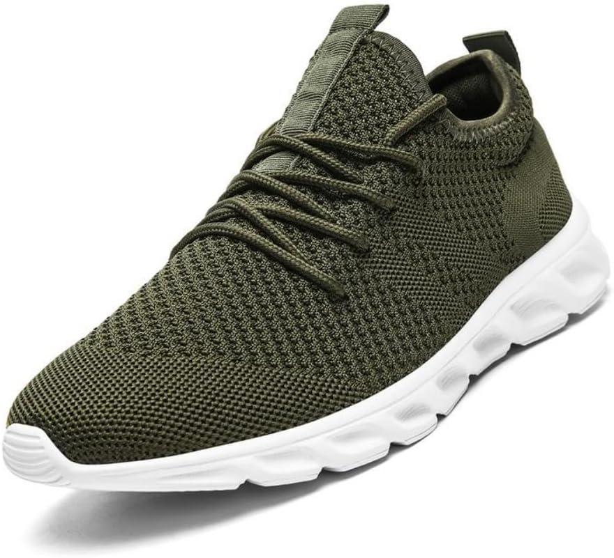 

Мужские кроссовки Geerta Casual для бега, спортивные, для улицы, с сетчатым верхом, легкие, дышащие, тренажерные, закрытые, спортивные, комфортная обувь для бега, зеленый