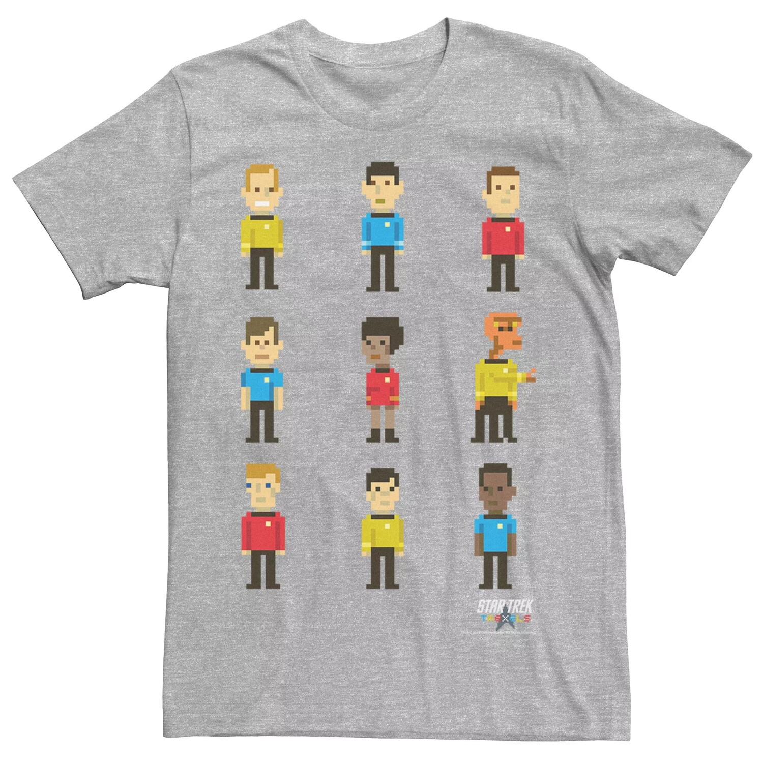 

Мужская футболка с пиксельным персонажем Star Trek Licensed Character