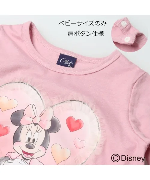 Детская футболка Disney Minnie Mouse с кружевными фрилами розовая — фото 4