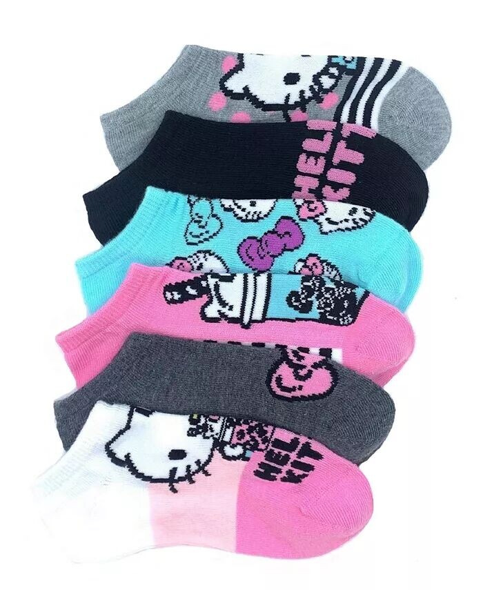 

Носки для девочек Big Girls, упаковка из 6 шт Hello Kitty