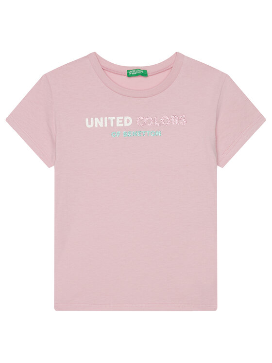 

Футболка обычного кроя 3I1XC10MZ United Colors Of Benetton, розовый