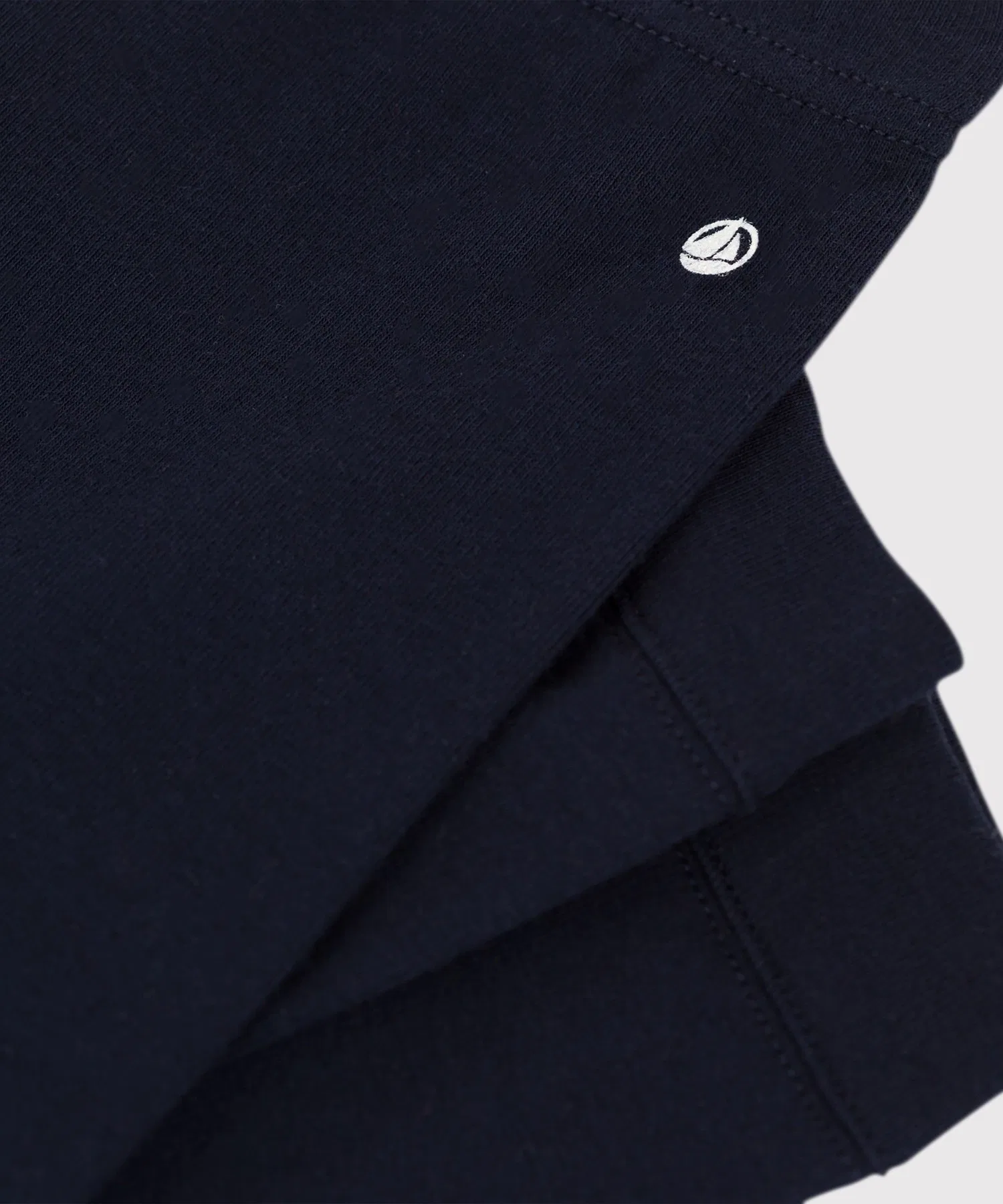 Детские брюки из хлопка PETIT BATEAU тёмно-синие — фото 3