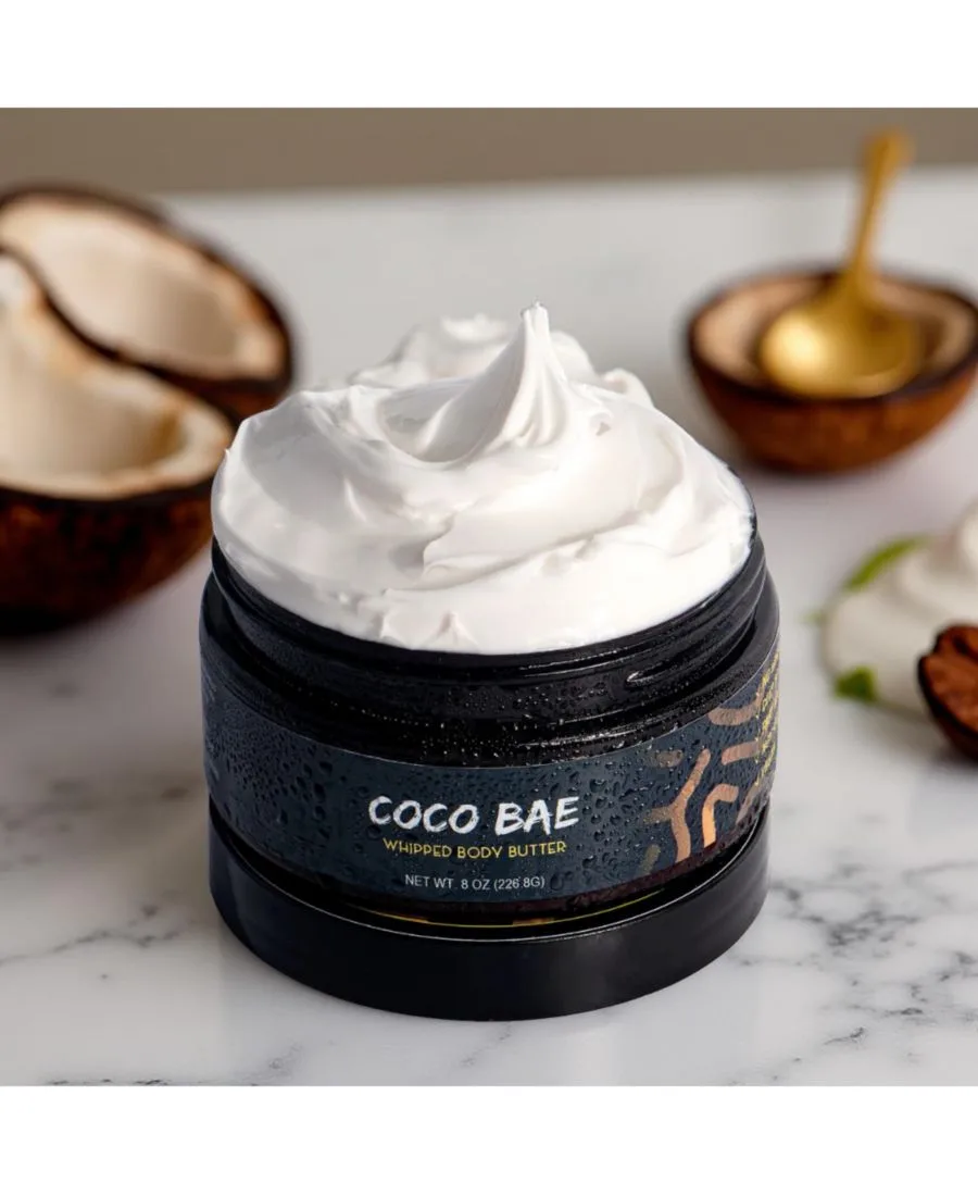 COCO XO Натуральное взбитое масло для тела COCO Bae, 8 унций
