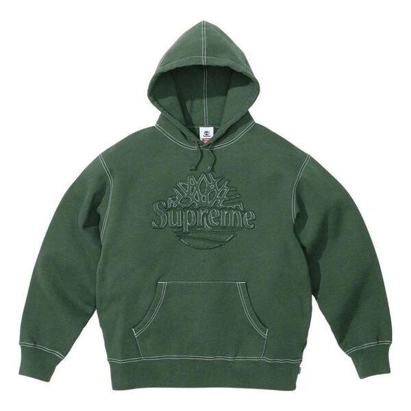 

Толстовка x timberland hoodie 'green' Supreme, зеленый