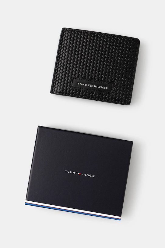 

Кожаный кошелек Tommy Hilfiger, черный