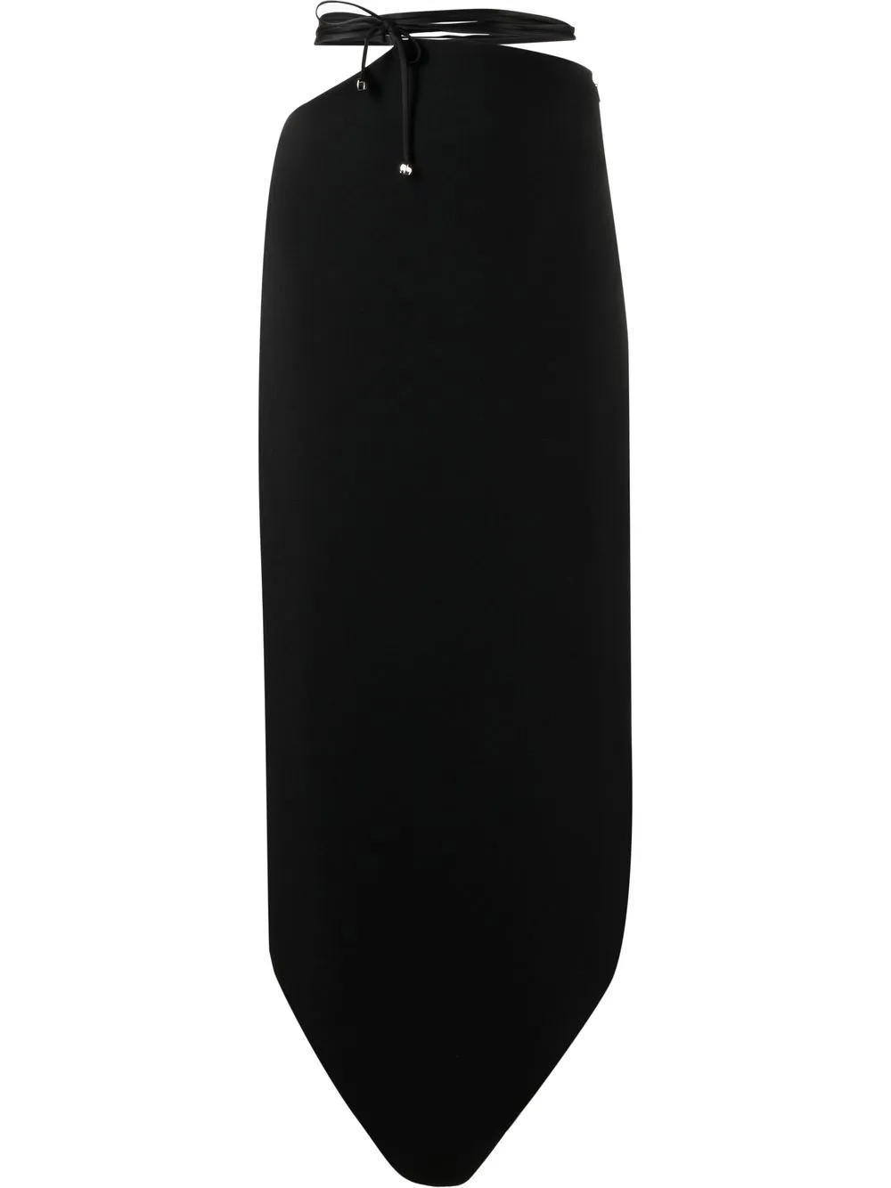 

Юбка миди Swirl асимметричного кроя V:PM ATELIER, черный