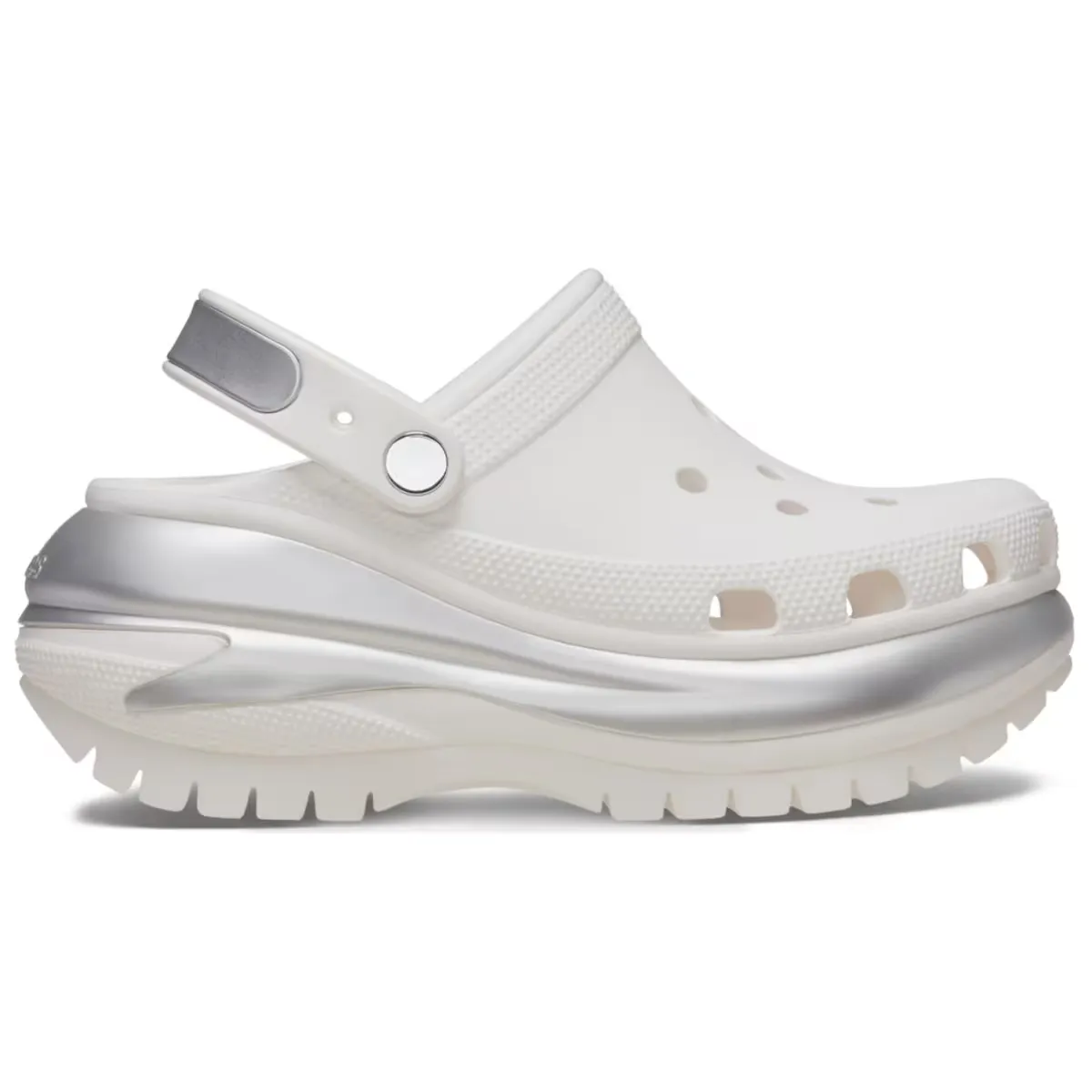

Crocs Mega Crush Metallic Clog U Унисекс Сабо, белый