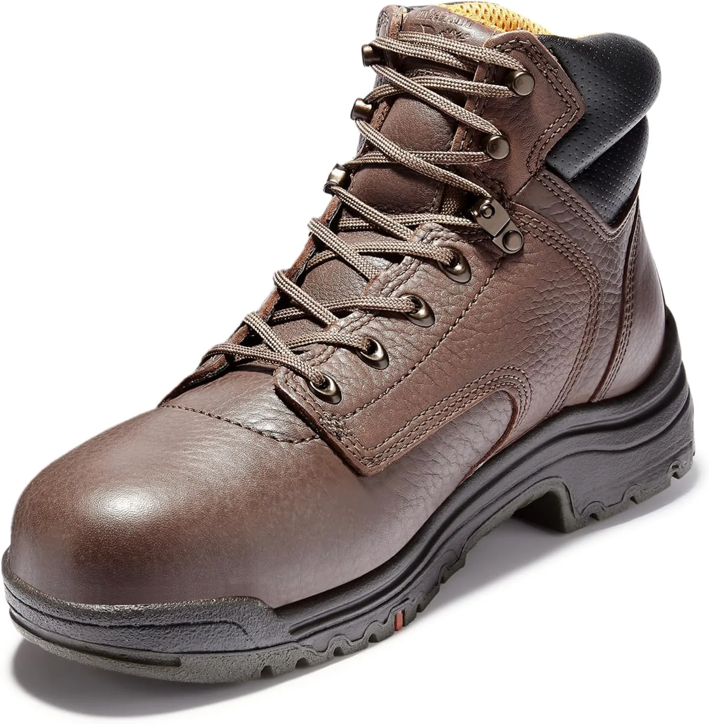 Мужские промышленные рабочие ботинки Timberland PRO Titan с водонепроницаемым верхом и алюминиевым защитным носком, 6 дюймов, темный мокко — фото 3
