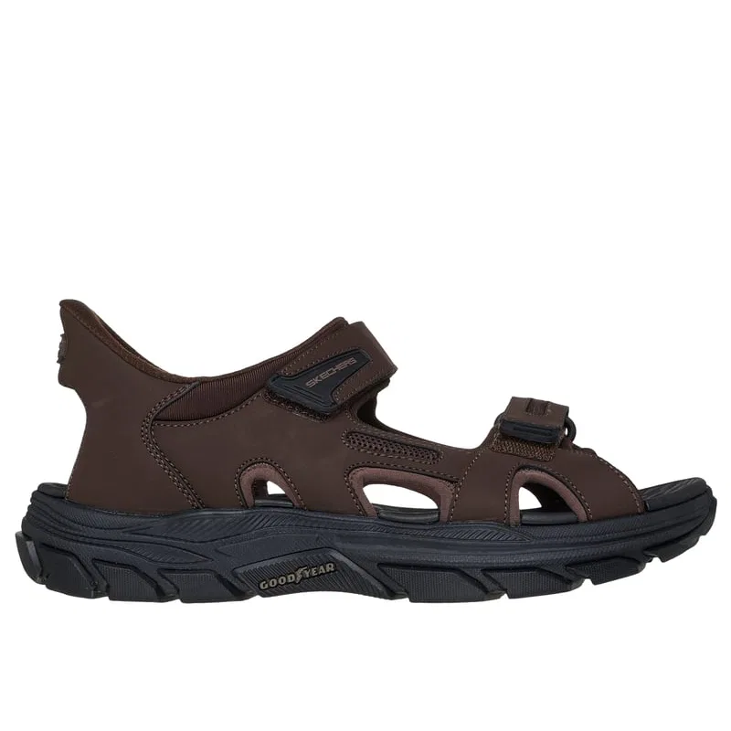Сандалии пляжные Skechers коричневые с подарком (Панда) — фото 4