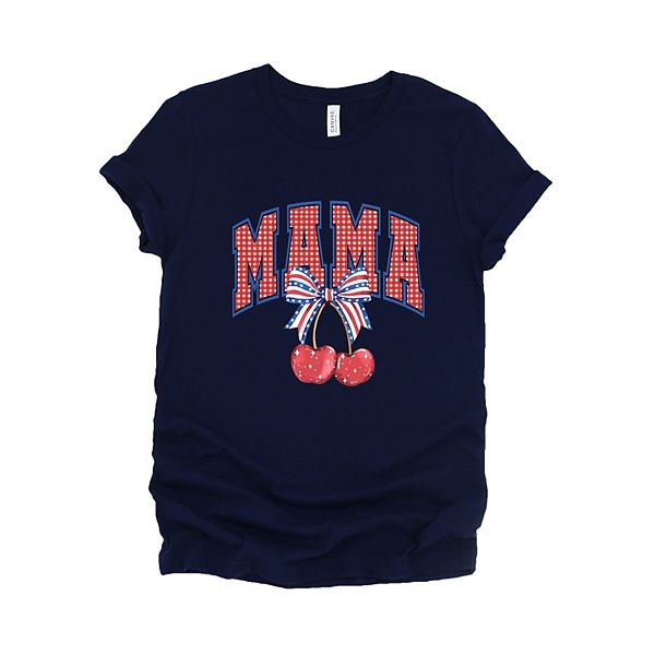 

Футболка с коротким рукавом Patriotic mama cherries Simply Sage Market, True Navy, Зеленый, Футболка с коротким рукавом Patriotic mama cherries Simply Sage Market, True Navy