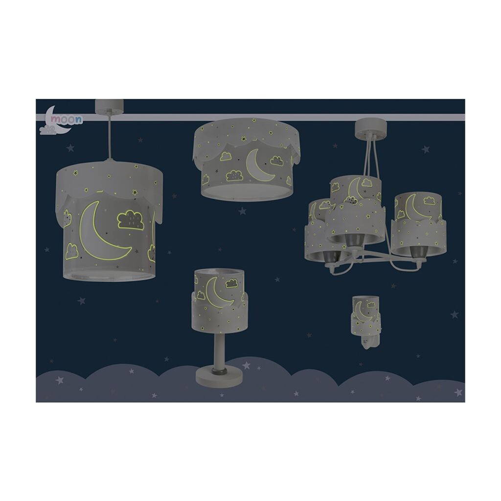 

Потолочный светильник Dalber Ø 33 см Light Moon Grey - Светится в темноте, серый