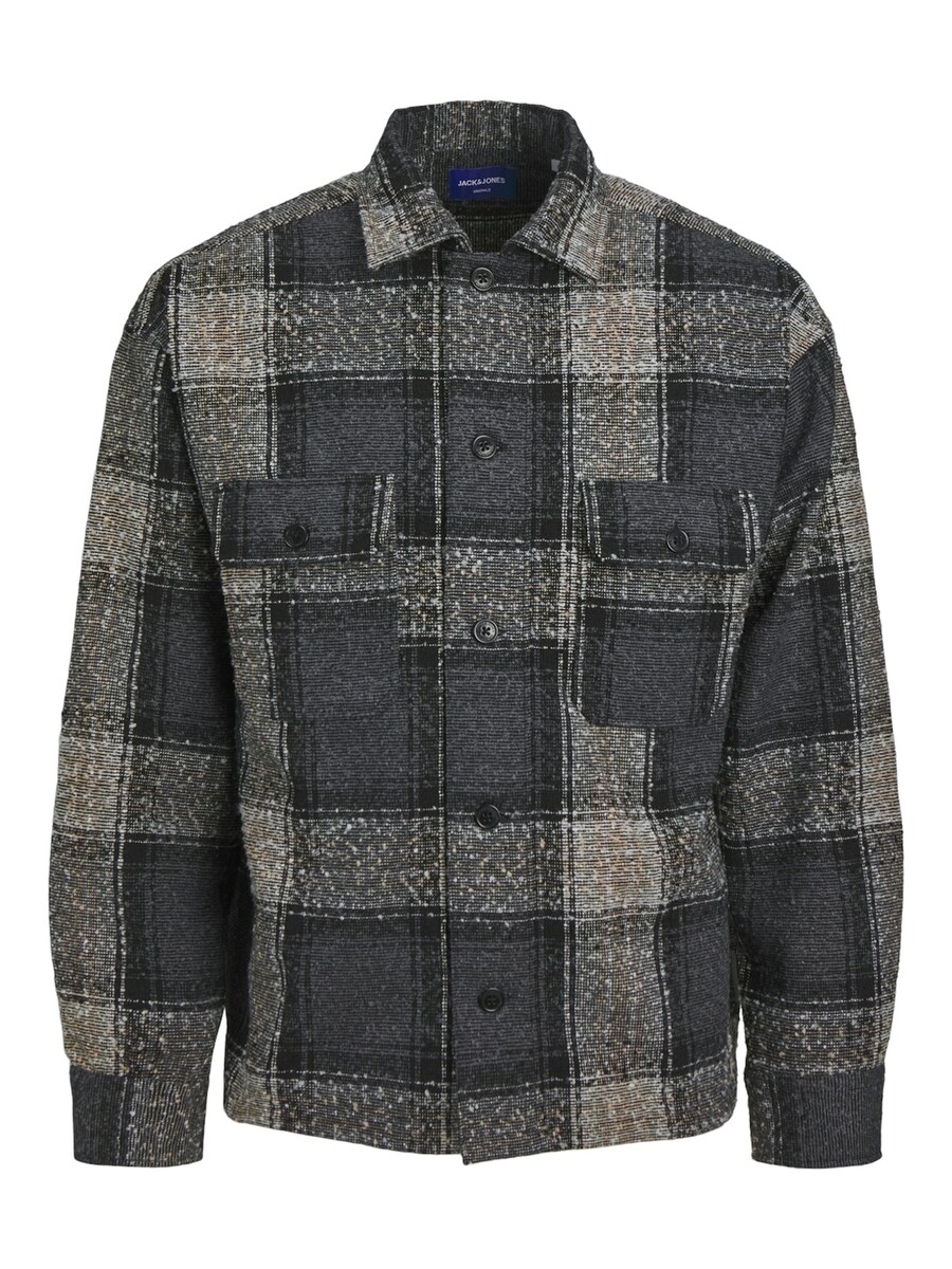 

Рубашка на пуговицах JACK & JONES Roxbury Boucle, серый
