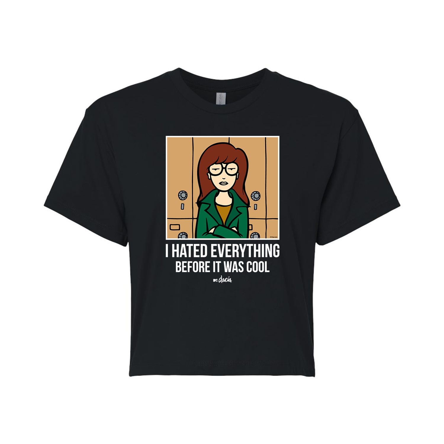 

Укороченная футболка с рисунком Daria Hated Everything для юниоров Licensed Character