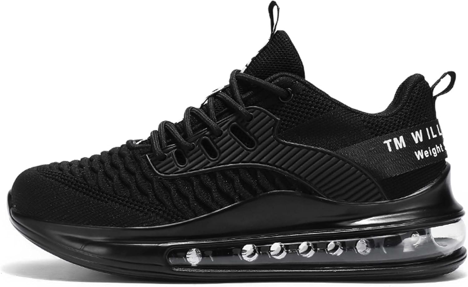 

Кроссовки большого размера с полной подушкой воздуха на подошве, легкие спортивные беговые, обувь для пап Generic, черный