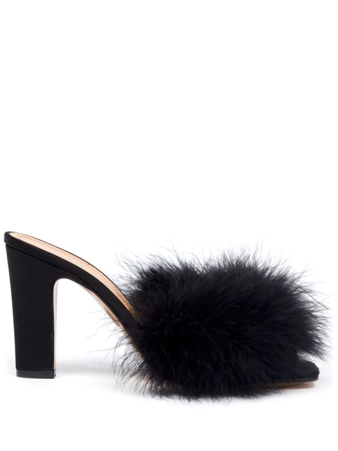 

Maison Margiela атласные мюли Feather 90, черный