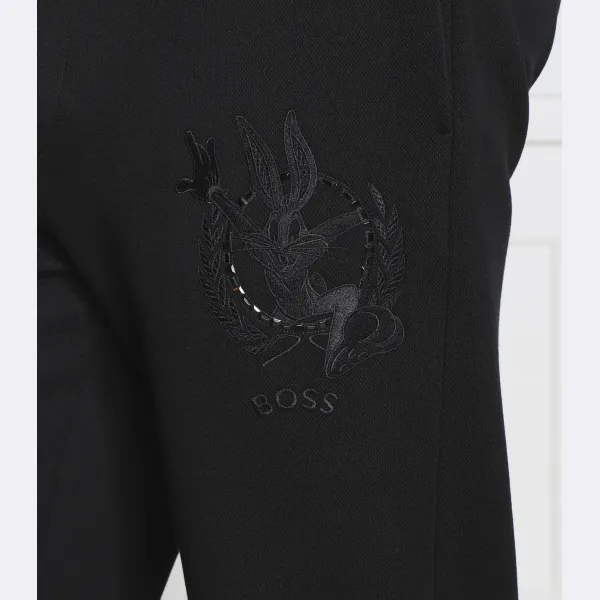 Спортивные штаны стандартного кроя Boss x Looney Tunes Halboa Lunar Boss, черный — фото 4