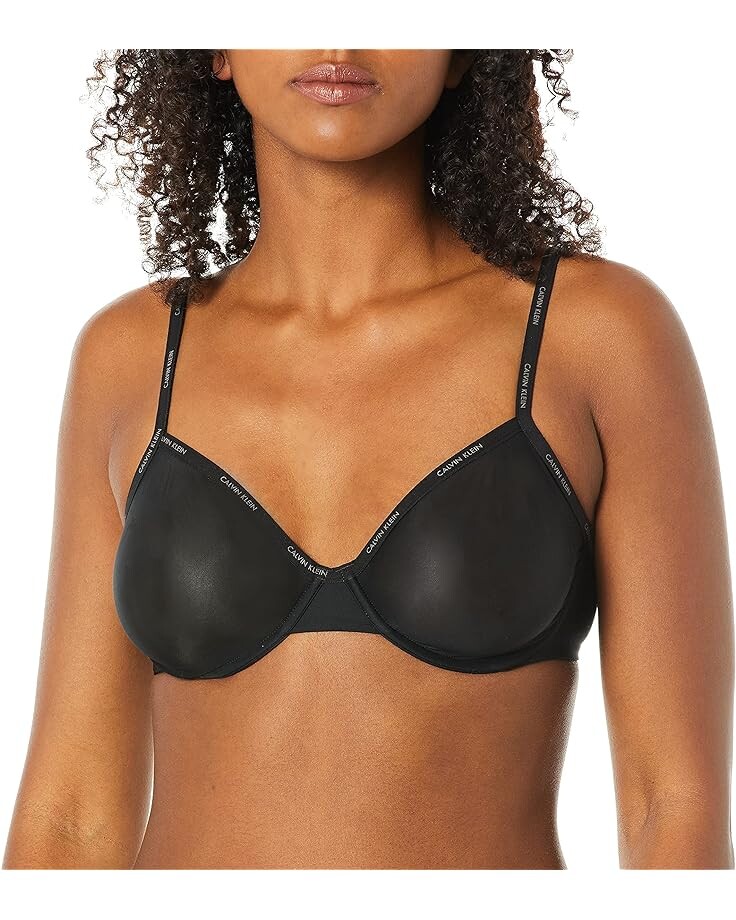 

Бюстгальтер Calvin Klein Sheer Marquisette Unlined Demi, черный