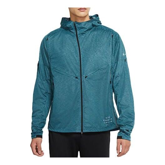 

Куртка pinnacle run division hooded sports running jacket green Nike, зеленый