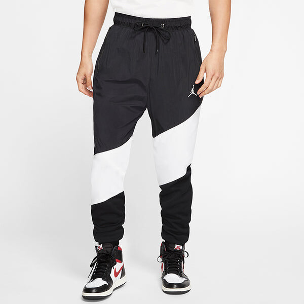 Спортивные штаны Air Jordan Wings Diamond Woven Sports Colorblock Sports Long Pants Black, черный — фото 3