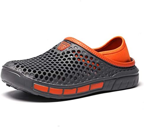 

Мужские сандалии однотонные, дышащие, удобные, с нескользящей и прочной подошвой, для отдыха и прогулок по пляжу, летняя обувь для мужчин Fmshi, серый