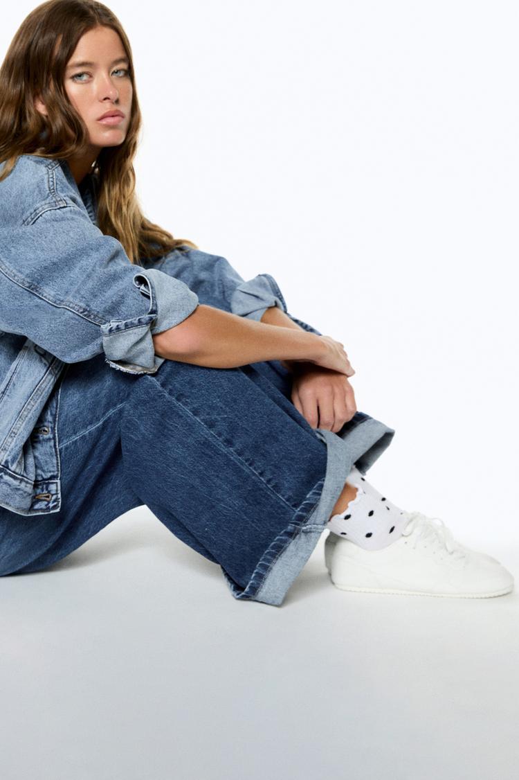

Носки в горошек Pull And Bear, черный