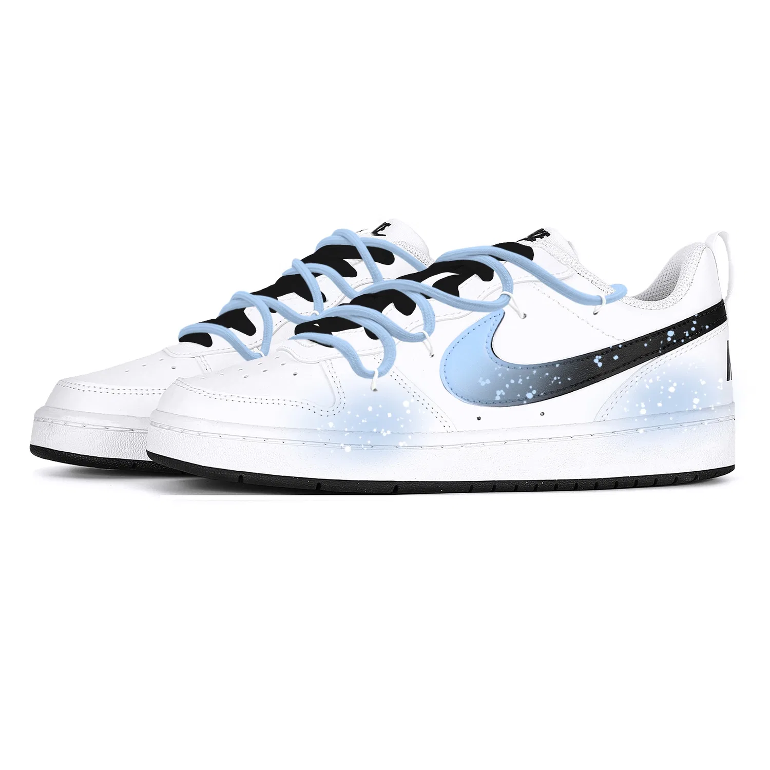 Кроссовки скейтбординговые Nike Court Borough Mist Landscape Light Blue — фото 4