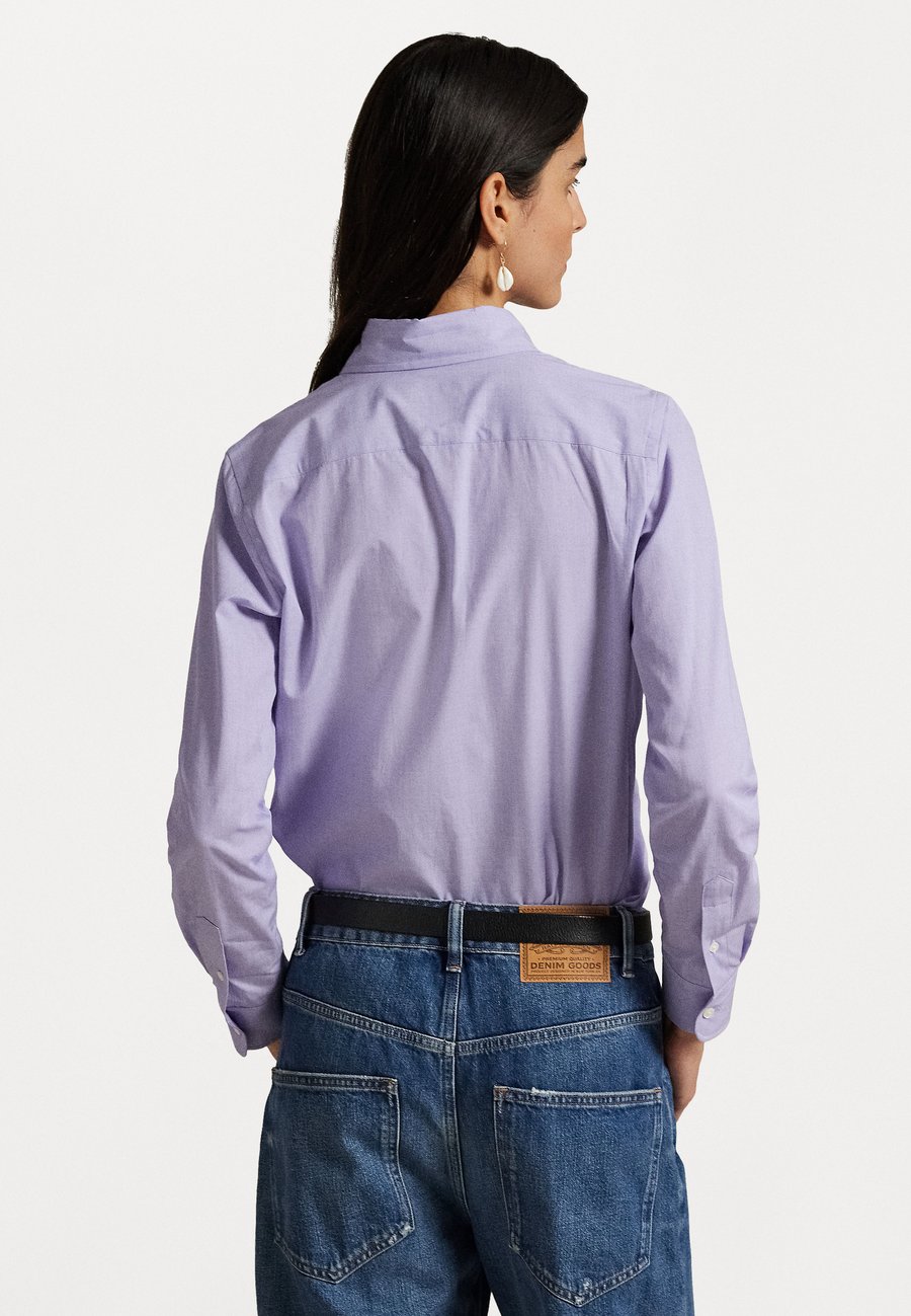Блуза Polo Ralph Lauren STRETCH SLIM FIT COTTON SHIRT, Medium Purple/Purple — фото 3