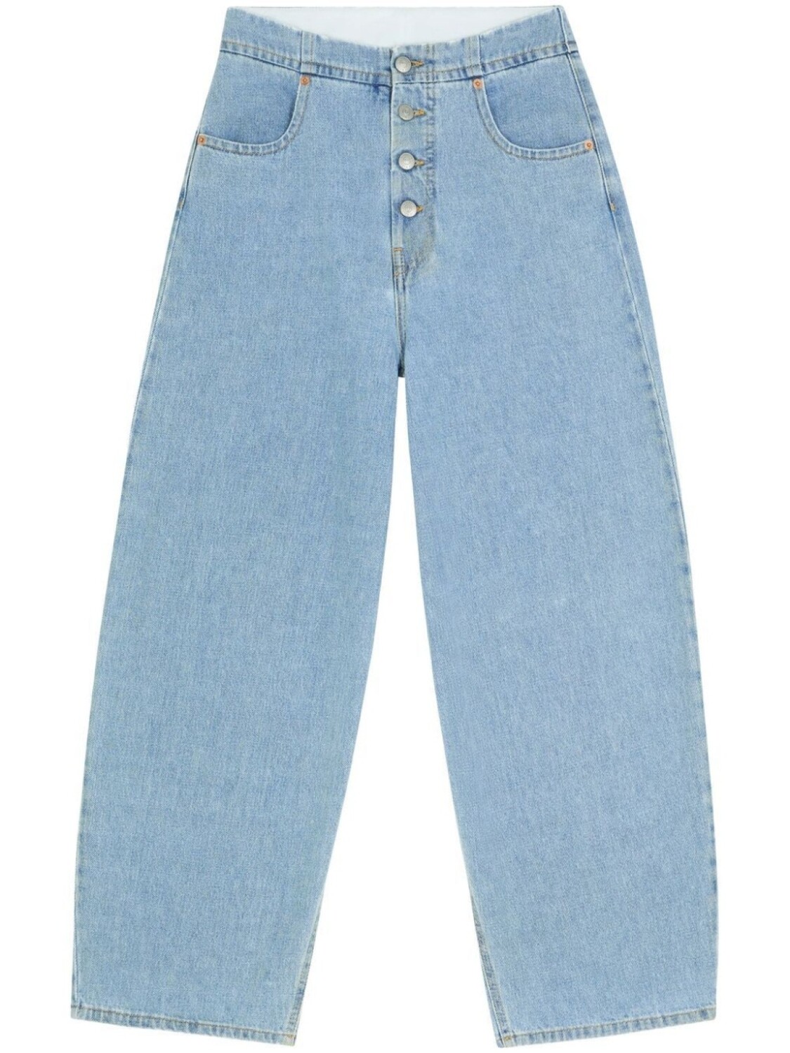 

MM6 Maison Margiela укороченные джинсы средней посадки, синий