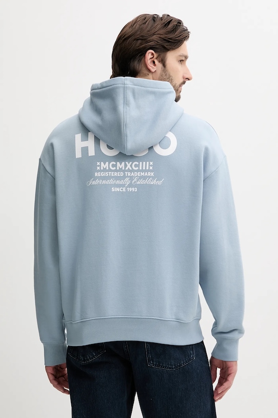 

Хлопковая толстовка Hugo Blue, синий