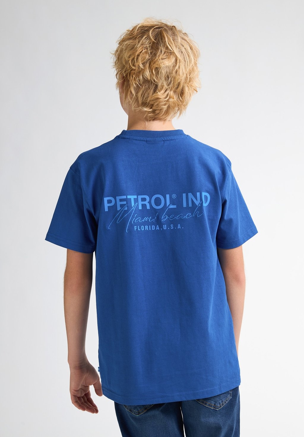 Футболка с принтом BACK PRINT OCEANPOINT Petrol Industries, цвет Imperial Blue — фото 2