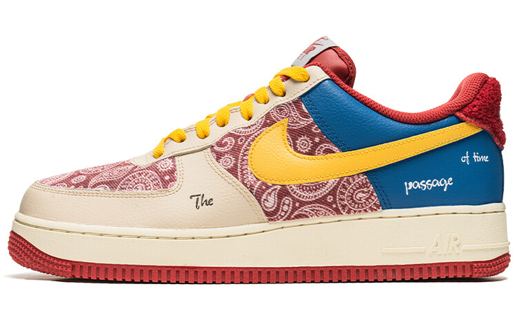 

Кроссовки Nike Air Force 1 Skateboard Shoes Men Low-Top Red Blue