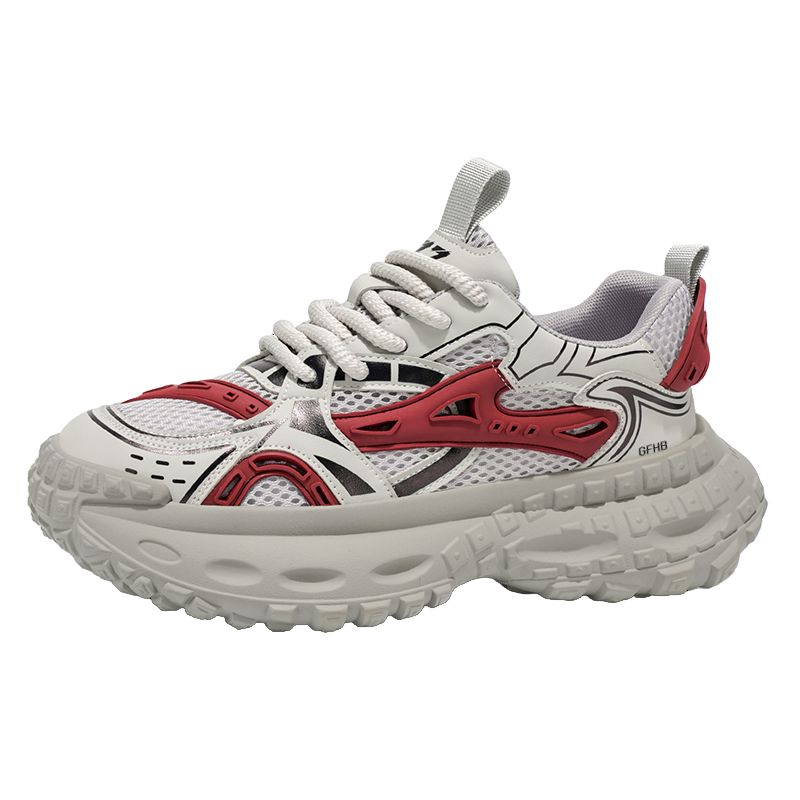 

Износостойкие, дышащие, легкие, амортизирующие, низкие кроссовки для детей и подростков Kung Fu partners, белый/красный