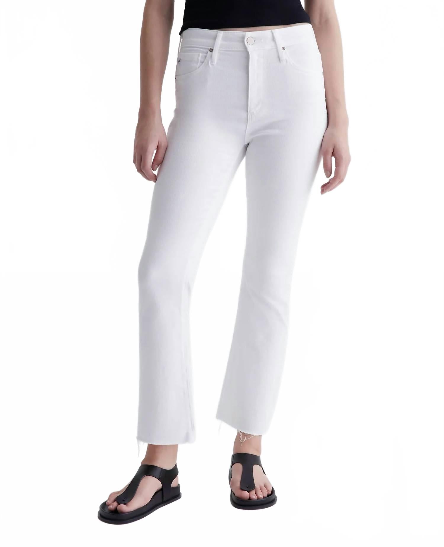 

Джинсы Farrah Boot Crop в современном белом цвете AG Jeans