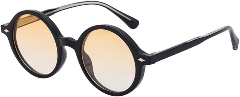 

Винтажные круглые солнцезащитные очки для женщин, классические солнцезащитные очки для активного отдыха, модные очки для вождения с защитой от УФ-излучения UV400 для женщин WNCKSQ, C2blackdoubleorange