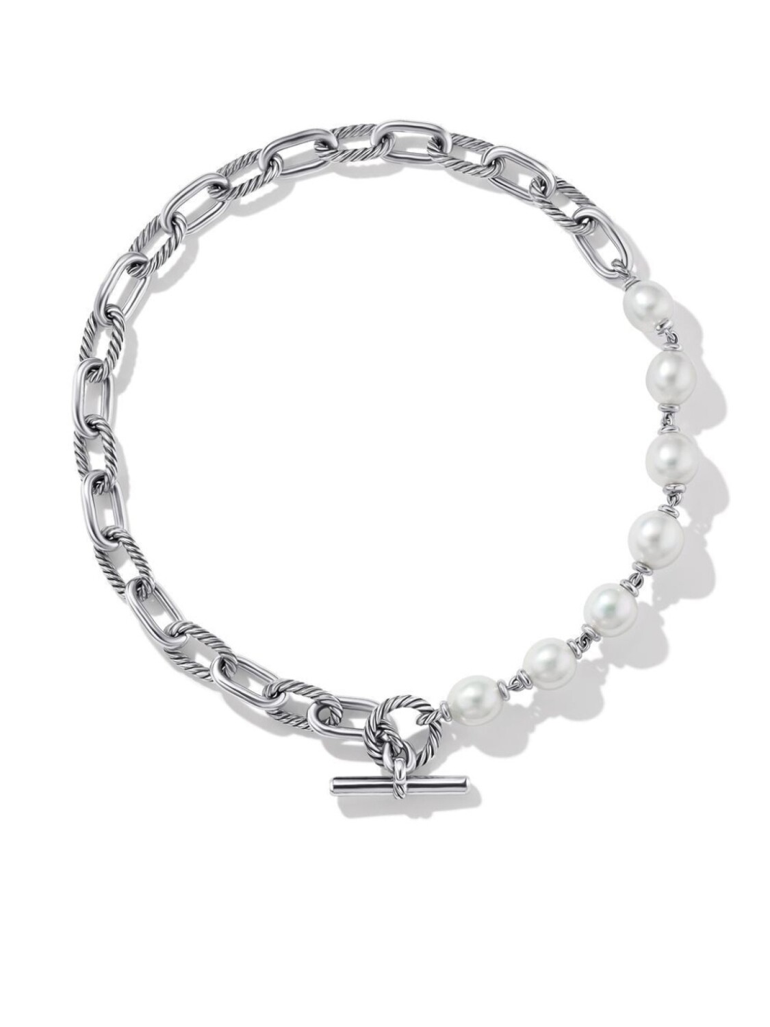 

Браслет с жемчугом David Yurman, серебряный