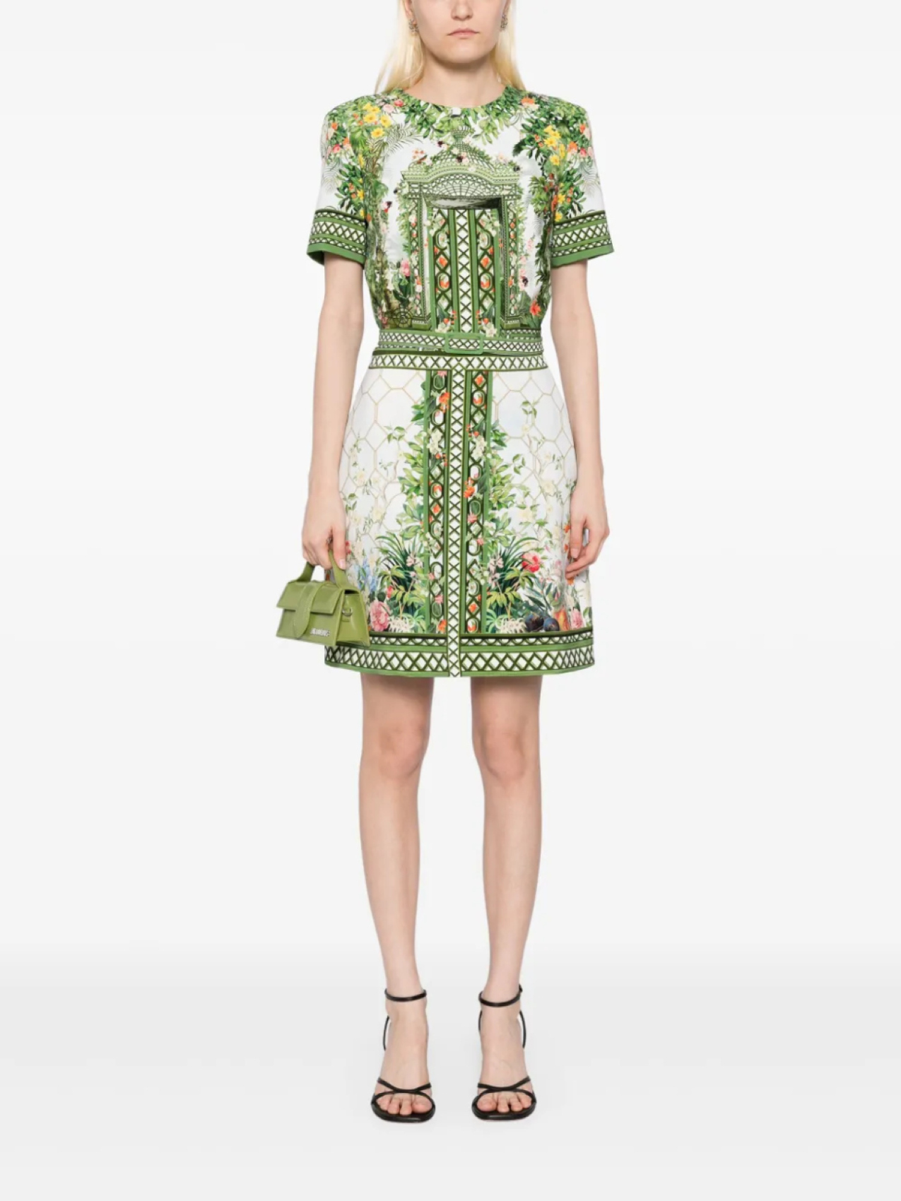 

Платье с цветочным принтом от Mary Katrantzou, синий