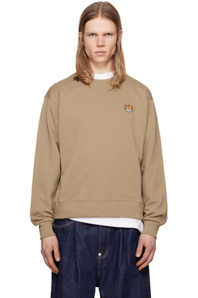 

Tan Kenzo Paris 'KENZO Happy Tiger' вышитая толстовка