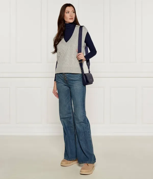 Шерстяной жилет regular fit Polo Ralph Lauren, серый — фото 2