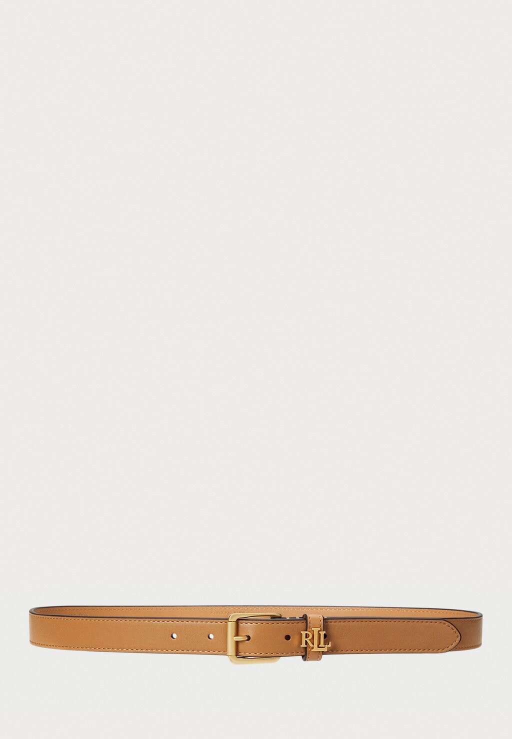 

Ремень LOGO KEEPER LEATHER SKINNY BELT Lauren Ralph Lauren, бежевый