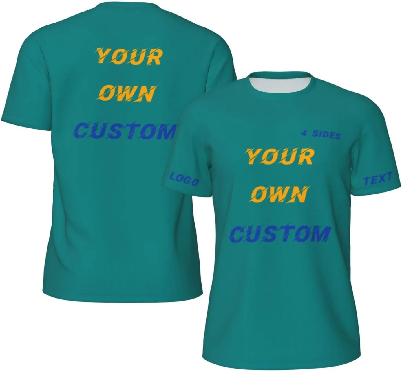 

Футболка Custom с принтом на 4 сторонах