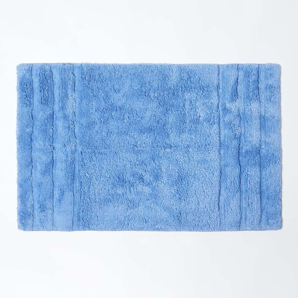 

HOMESCAPES Коврик для ванной Spa Supreme Blue, синий