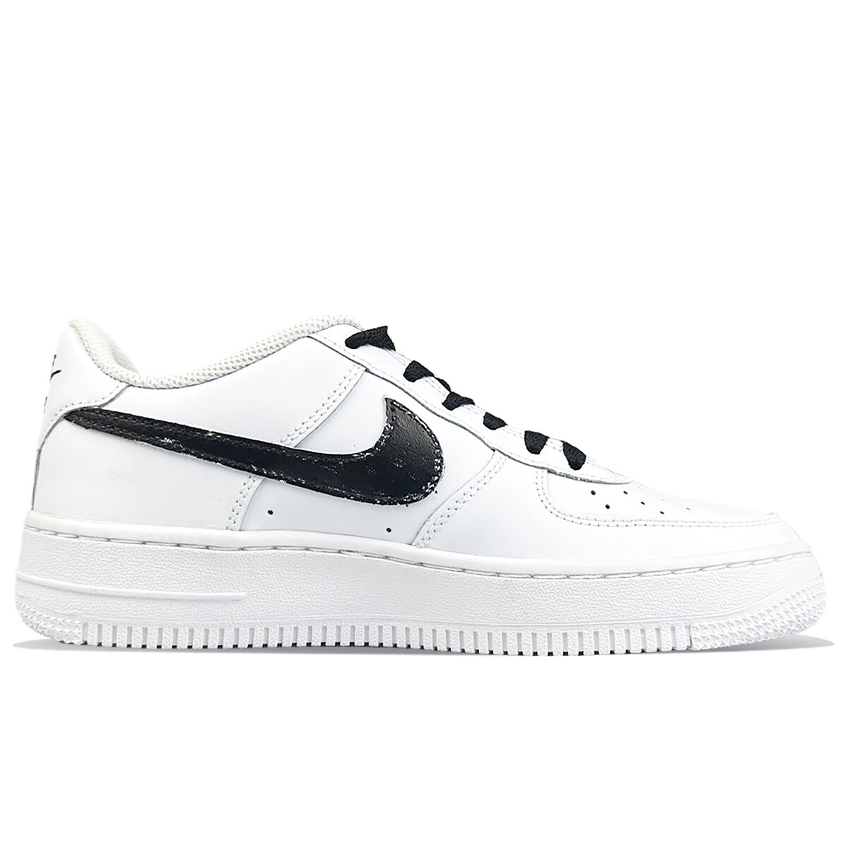 Кроссовки Nike Air Force 1 Skateboarding Shoes Women's Low-top Black/white, белый — фото 3