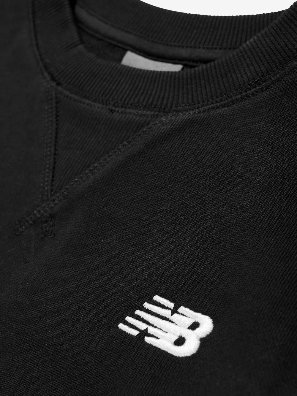 Толстовка с вышитым логотипом New Balance Kids, черный — фото 4