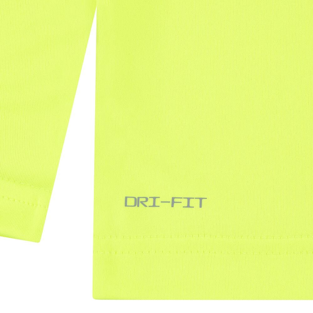 Футбольная футболка с длинными рукавами Nike Dri-FIT "Just Kickin' It" для мальчиков и девочек-подростков, цвет Volt Yellow — фото 4