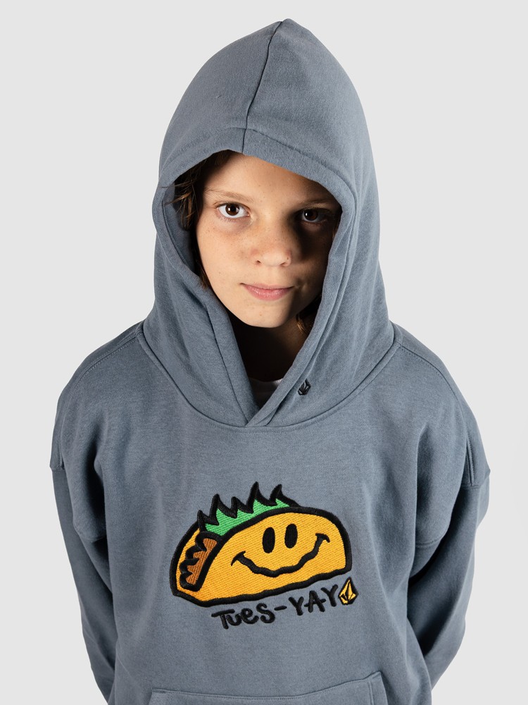 Толстовка Volcom Voltaco Po Kids Hoodie, blue wash — фото 4